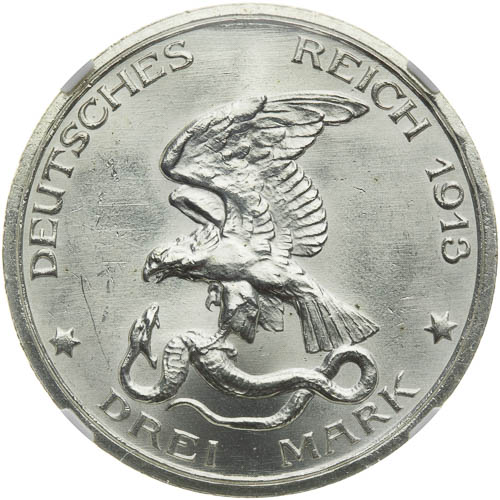 3 Marka 1913 - revers