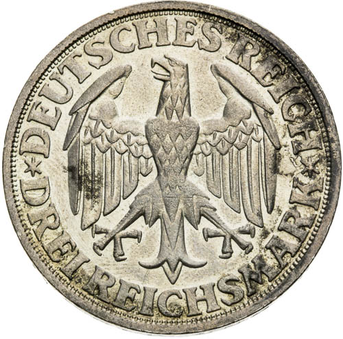 3 Marka 1928 D - avers