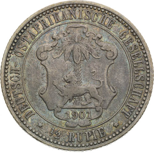 1/2 Rupie 1901 - reverz