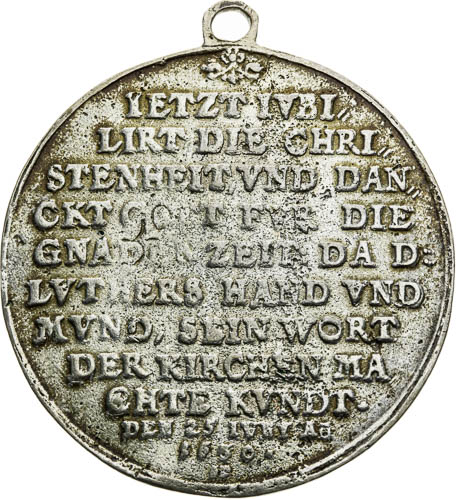 Strieborná medaila 1630 - reverz