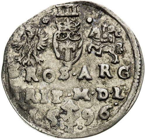 3 Groš 1596 - revers