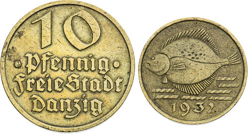 5 pfennig 1932 a 10 pfennig 1932 (2 ks) - revers