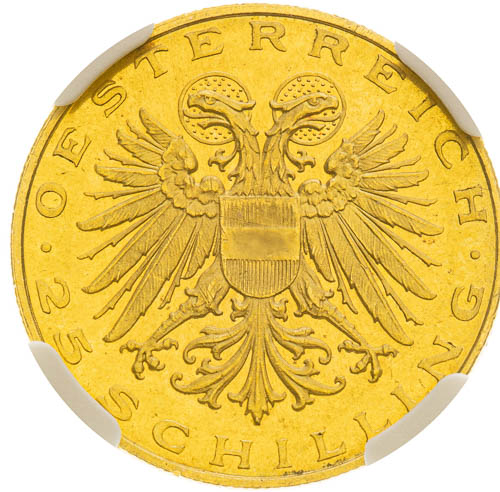 25 Šilink 1935 - revers