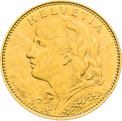10 Frank 1922 - avers