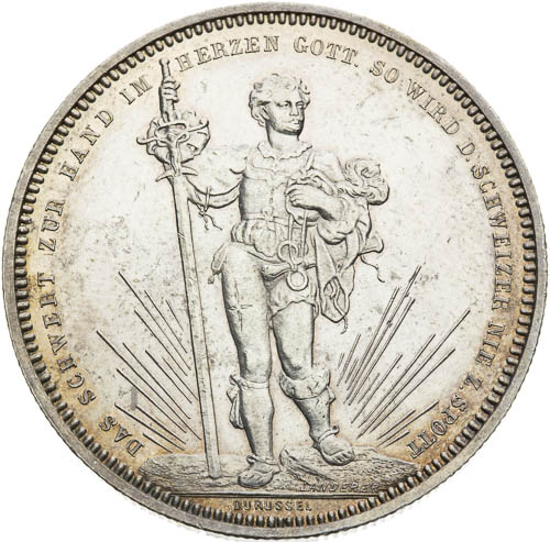 5 Frank 1879 - avers