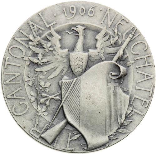 Stříbrná medaile 1906 - revers