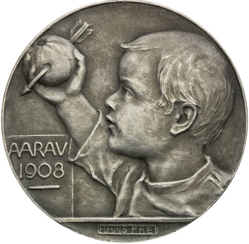 Stříbrná medaile 1908 - avers