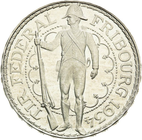 5 Frank 1934 - avers