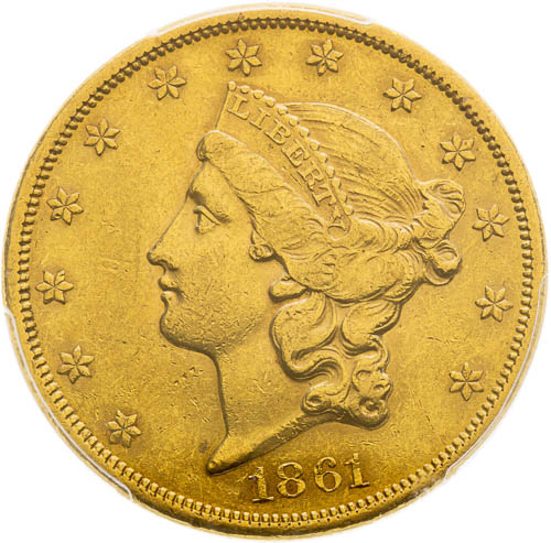 20 Dolar 1861 - avers