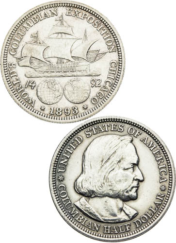 1/2 Dolar 1893 (2 ks) - revers