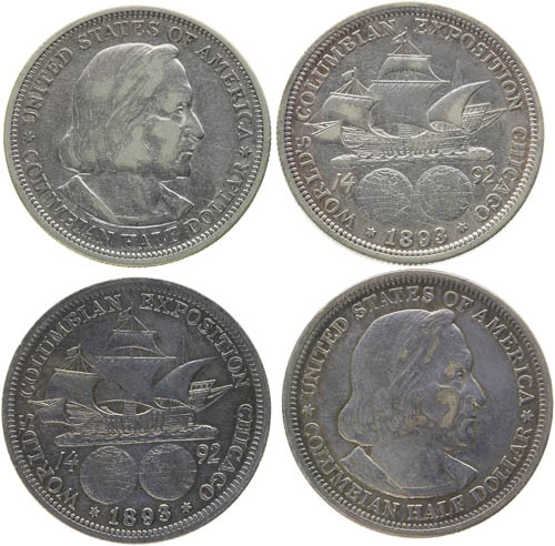 1/2 Dolar 1893 (4 ks) - avers