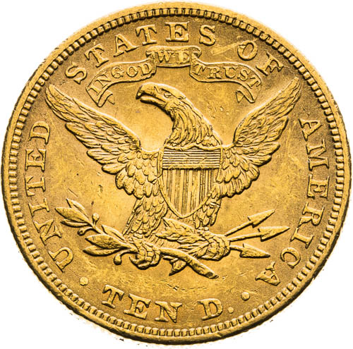 10 Dolar 1899 - revers