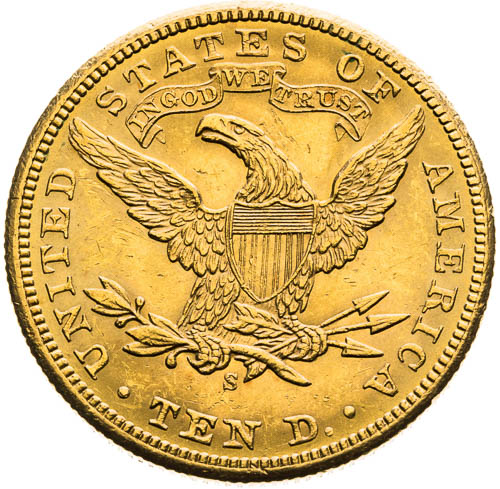 10 Dolar 1901 San Francisco - revers