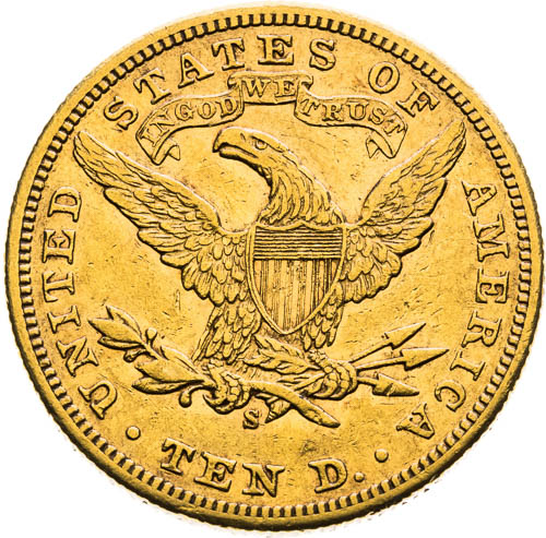 10 Dolar 1901 San Francisco - revers
