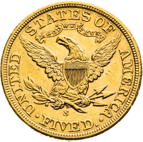 5 Dolar 1903 San Francisco - revers