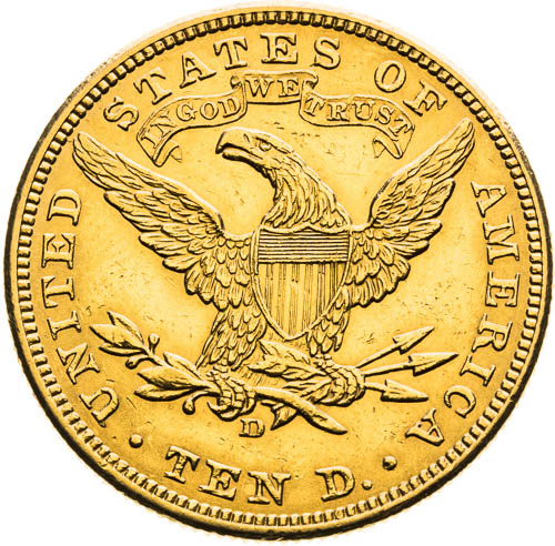 10 Dolar 1907 Denver - revers