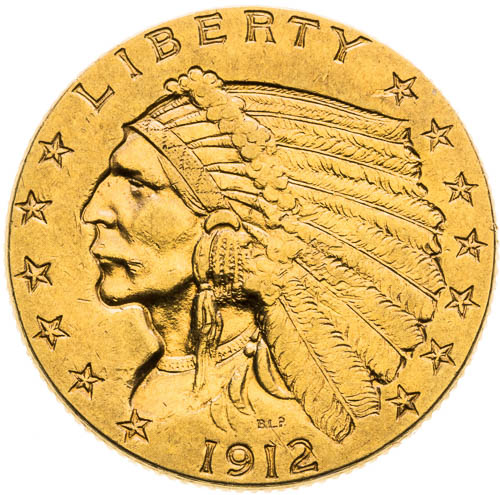 2 1/2 Dolar 1912 - avers