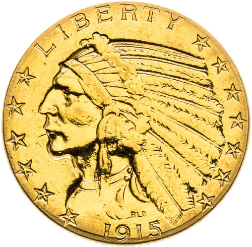 5 Dolar 1915 - avers
