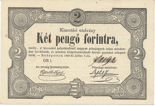 2 Forint 1849 - averz