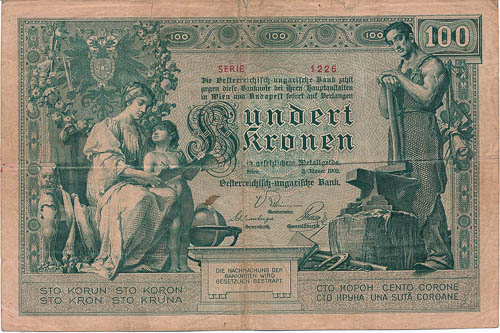 100 Korona 1902 - reverz