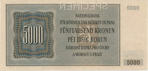 5000 Ks 1944 (perforovaná) - revers