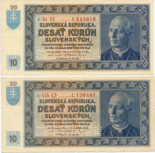 10 Ks 1939 (2 ks) - avers
