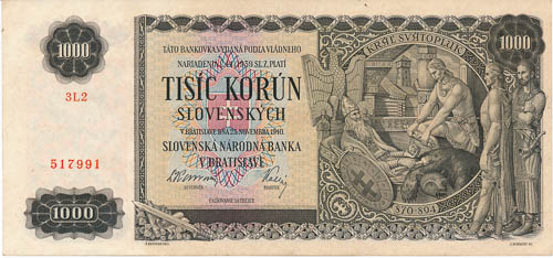 1000 Ks 1940 - avers
