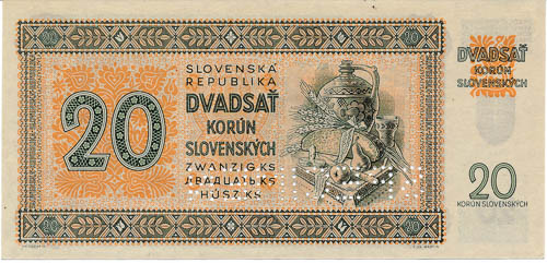 20 Ks 1942 (perforovaná) - revers