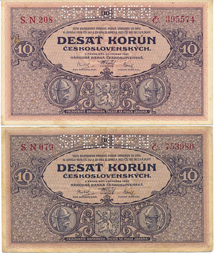Lot bankovek (4 ks) - avers