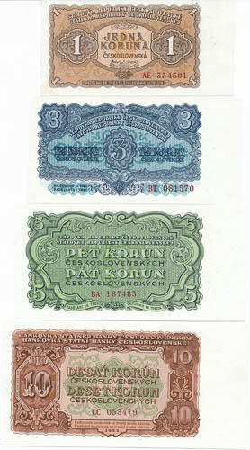 Lot bankovek 1953 (7 ks) - avers