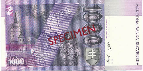 1000 Sk 1995 G (anulát) - revers