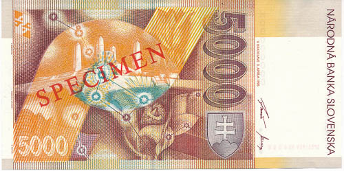 5000 Sk 1995 H (anulát) - revers