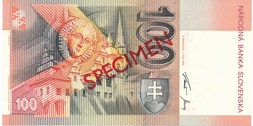 100 Sk 1996 D (anulát) - revers