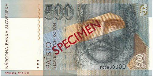 500 Sk 1996 F (anulát) - avers