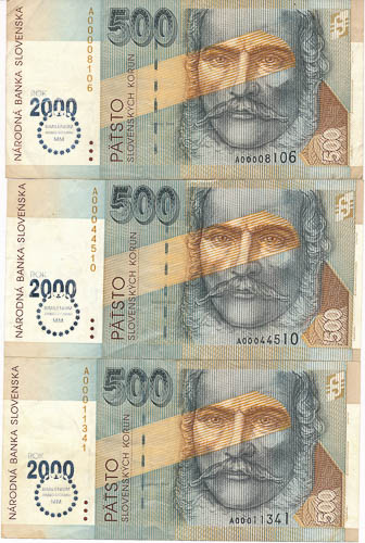500 Sk (5 ks) - revers
