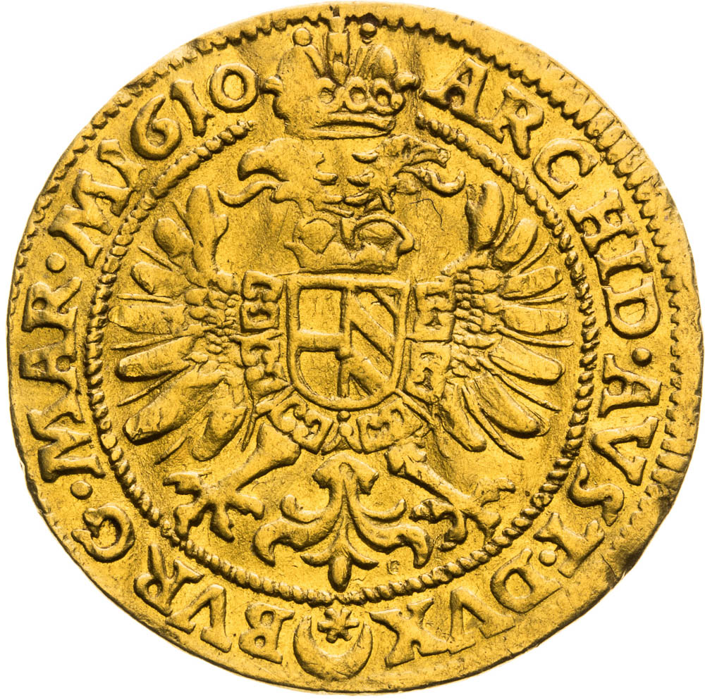 Dukát 1610 - reverz