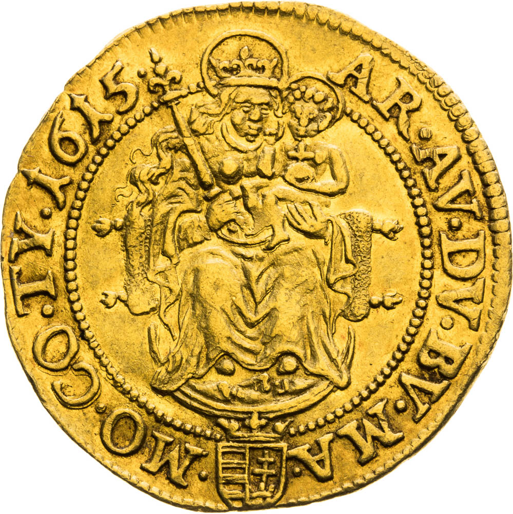 Dukát 1615 - reverz