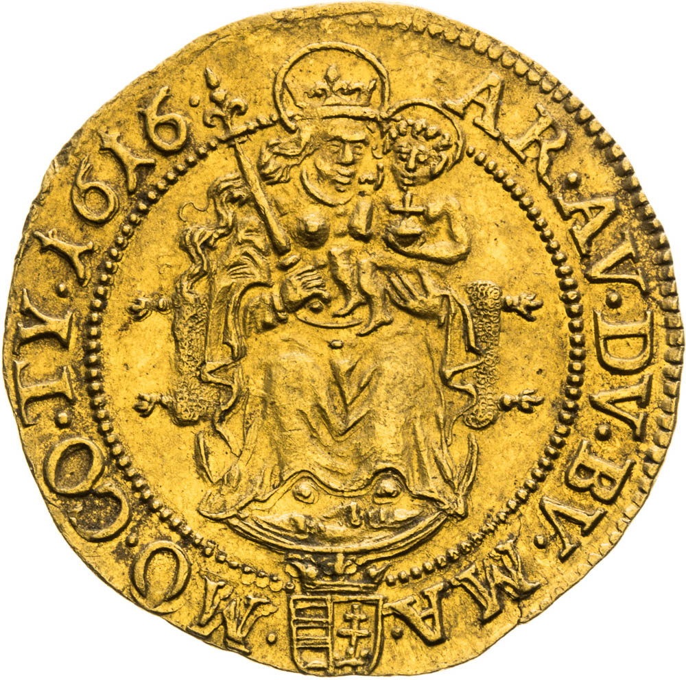 Dukát 1616 - reverz
