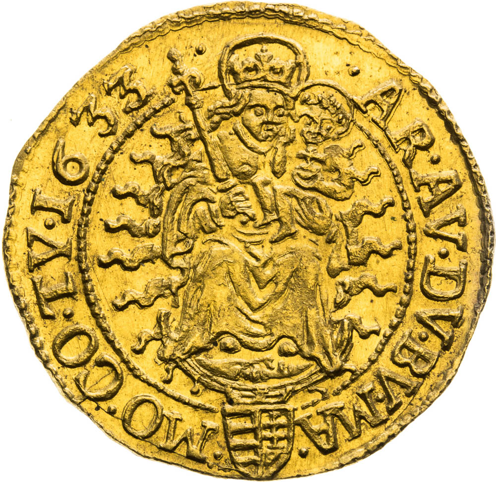 Dukát 1633 - revers