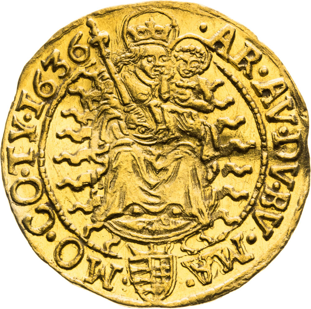 Dukát 1636 - revers