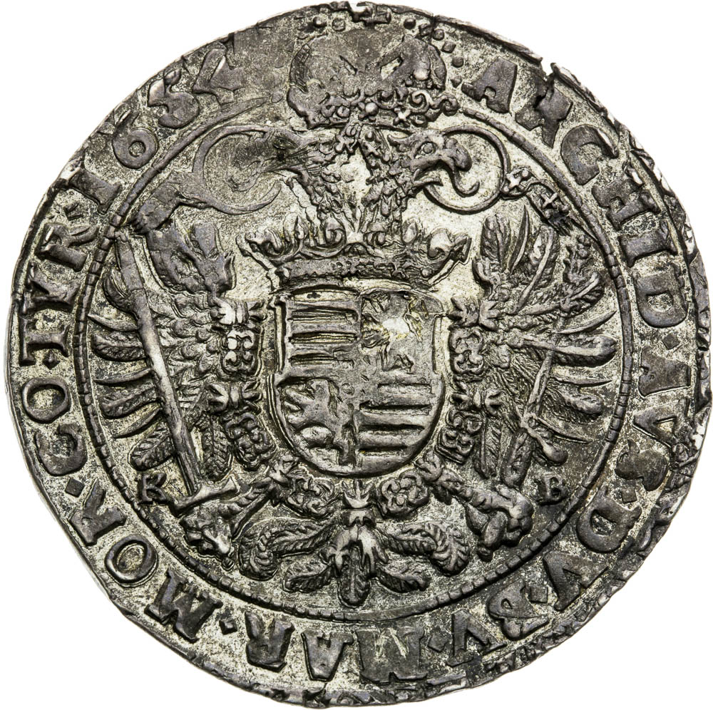 1/2 Thaler 1654 - back