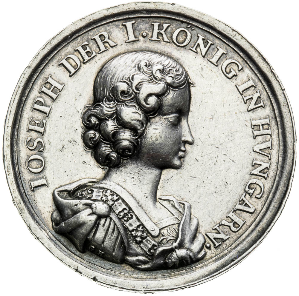 Silver medal 1687 - front