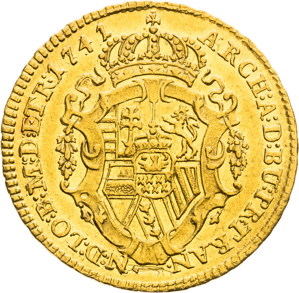 Dukát 1741 - revers