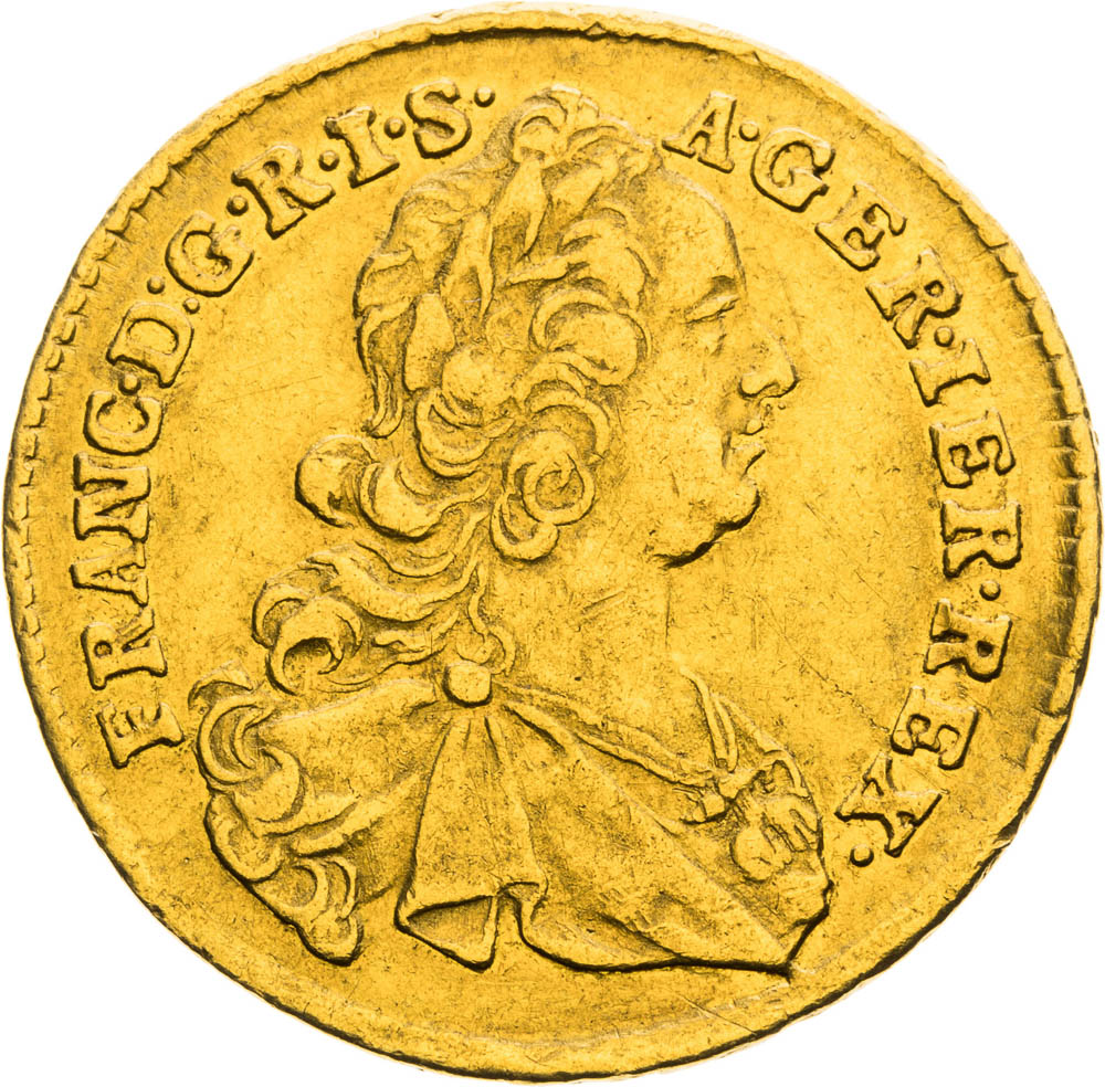 Dukát 1754 - averz