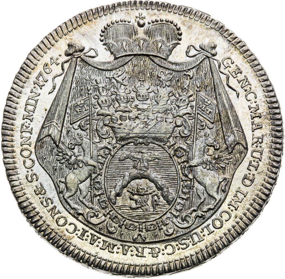1/2 Tolar 1764 - revers