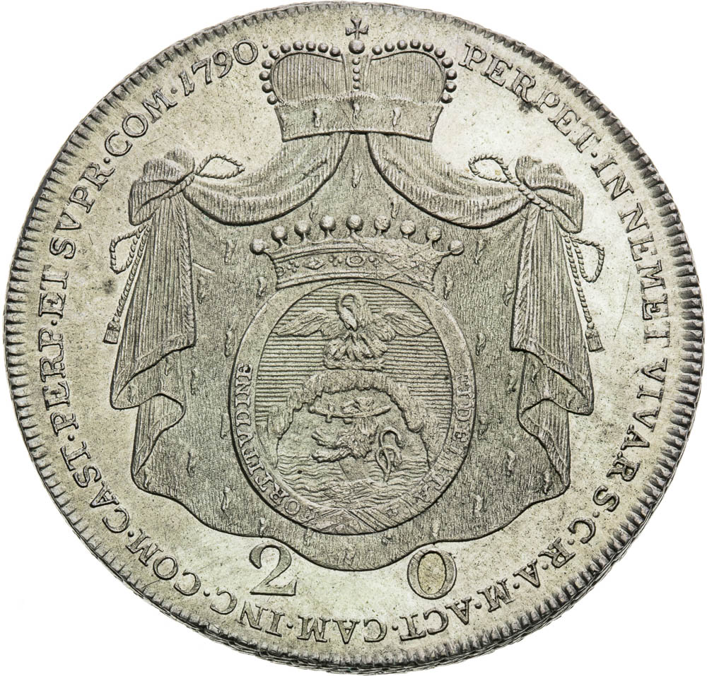 20 Krejcar 1790 - revers