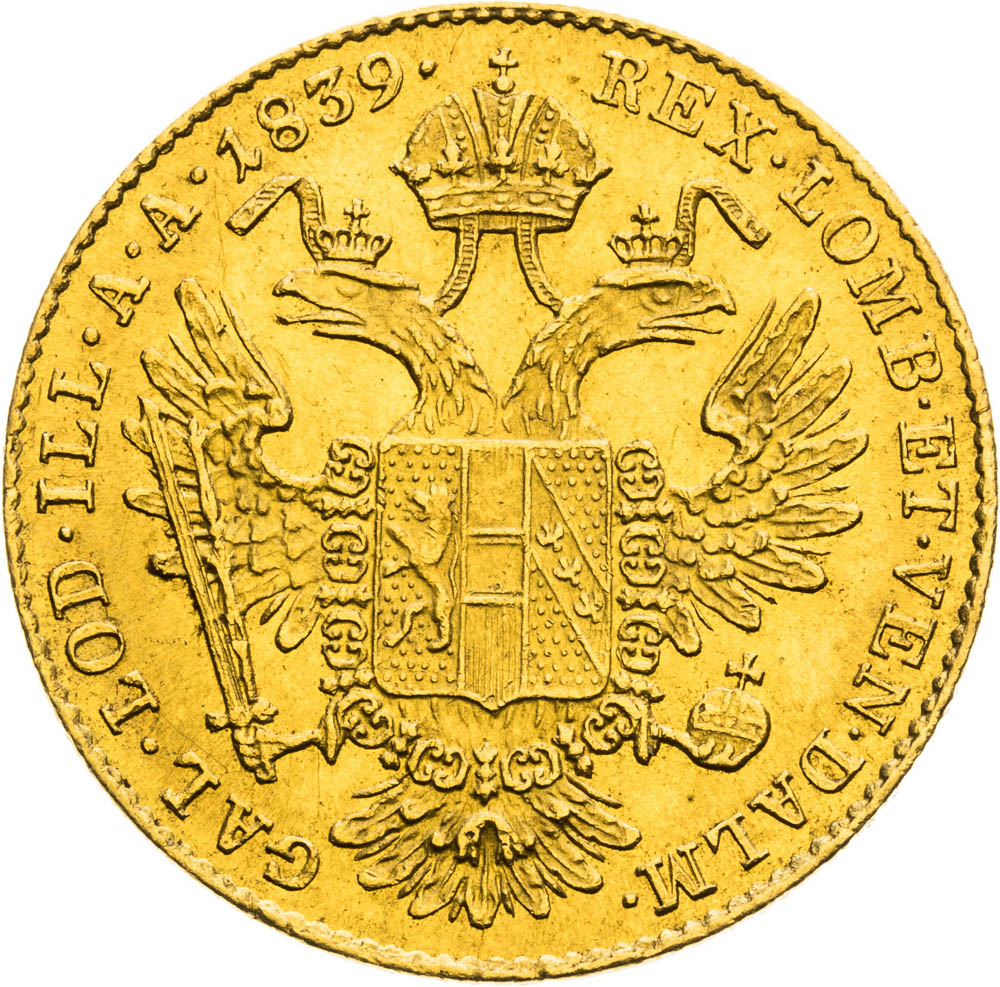 Ducat 1839 - back