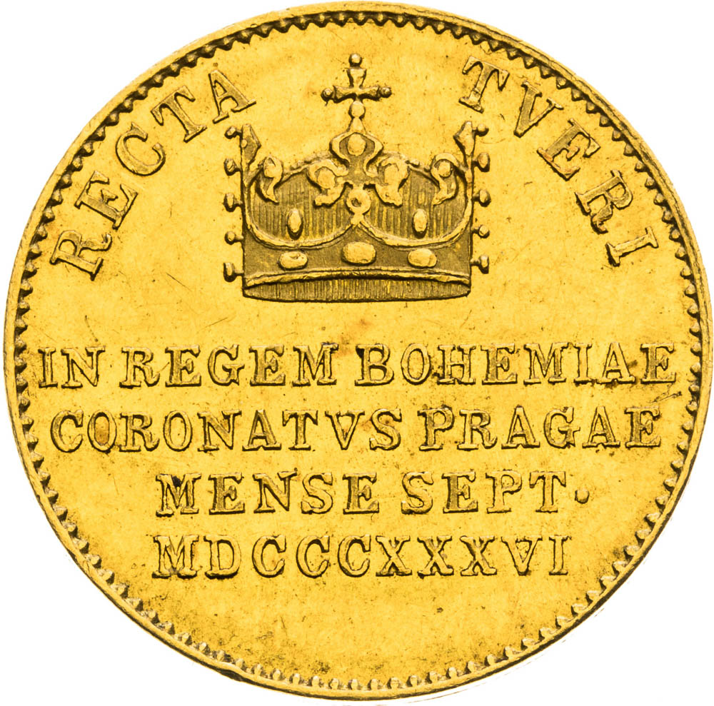 Zlatý žetón 1836 (Dukát) - reverz