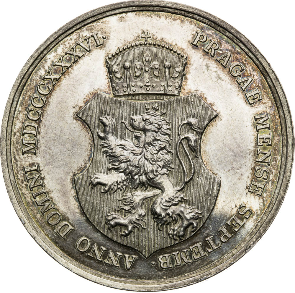 Strieborná medaila 1836 - reverz