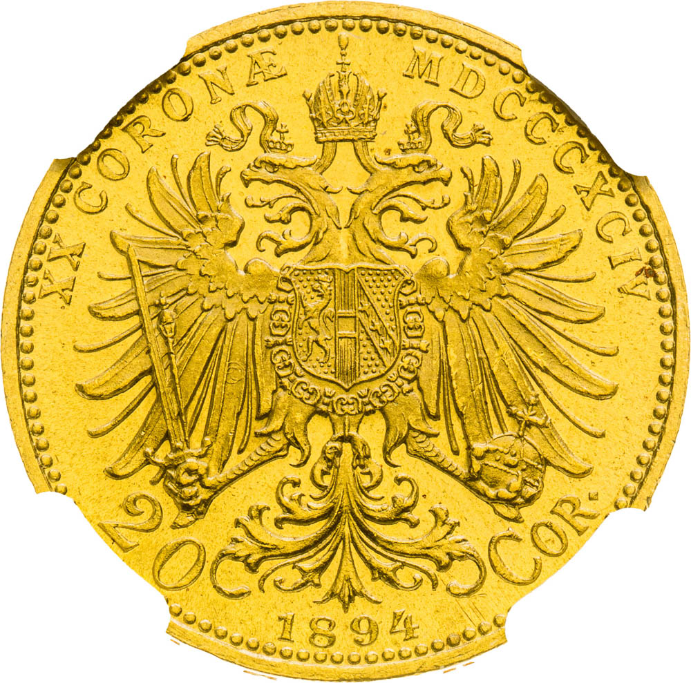 20 Corona 1894 - back